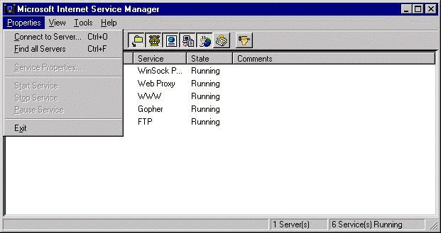 Internet Service Manager Properties Menu.jpg (42749 bytes)