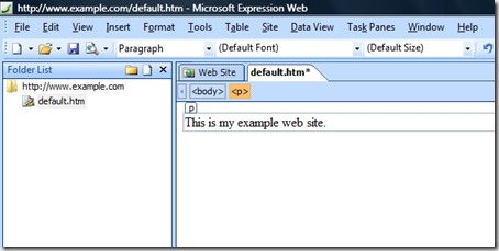 Expression-Web-Edit-Page
