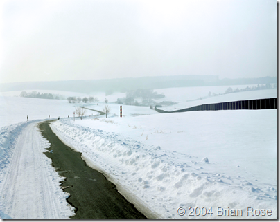 East German Border in Winter