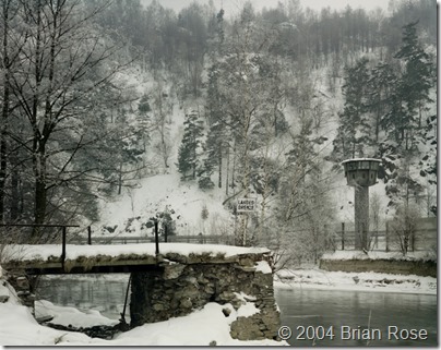 East German Border in Winter